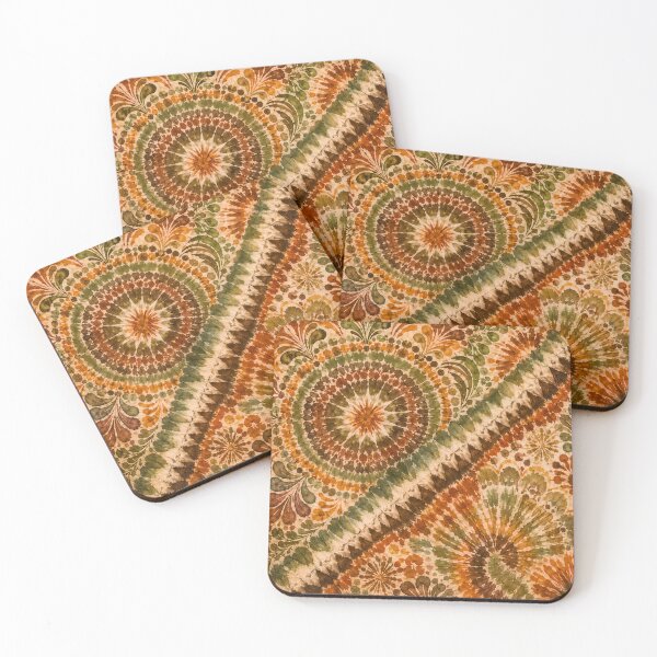 Item preview, Earth Tone Tie Dye Bohemian Hippie Abstract Watercolors designed and sold by PinUpPizzazz.