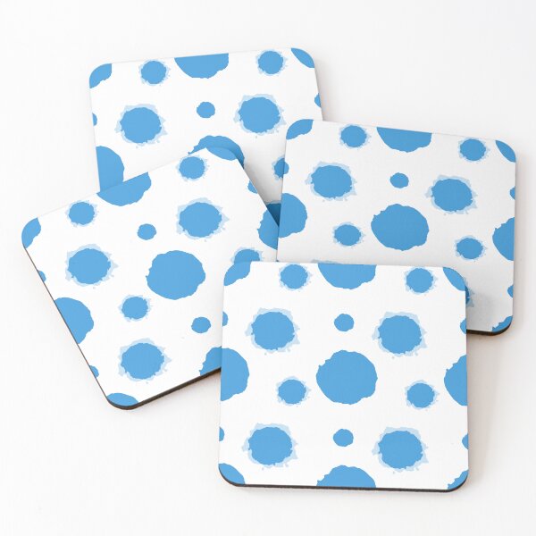 Item preview, Abstract Blue Watercolor Organic Blob and Circle Seamless Pattern designed and sold by Longsilp.