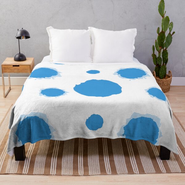 Item preview, Abstract Blue Watercolor Organic Blob and Circle Seamless Pattern designed and sold by Longsilp.