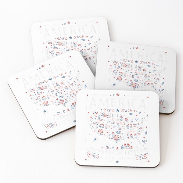 Item preview, Feminine_patriotic_US_map_design_202606090001 designed and sold by RKdrawings.