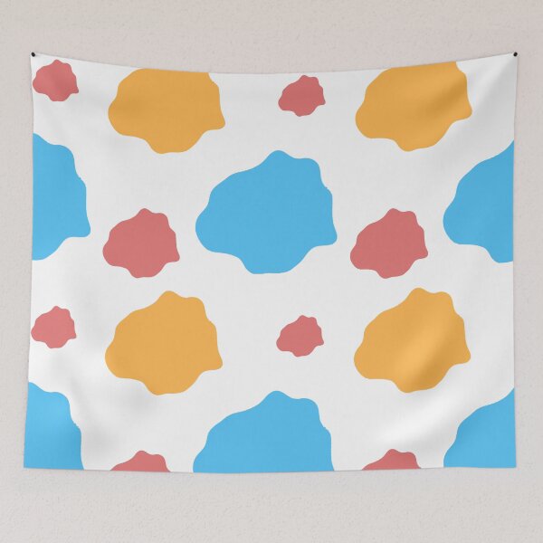 Item preview, Creative watercolor splatter texture in green, blue and orange designed and sold by Longsilp.