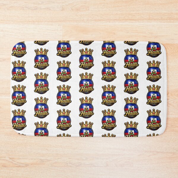 Item preview, Haiti flag Crowned Soccer Ball designed and sold by QuiteOrbit.