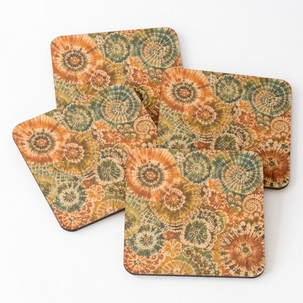 Item preview, Earth Tone Tie Dye Bohemian Hippie Abstract Watercolors designed and sold by PinUpPizzazz.