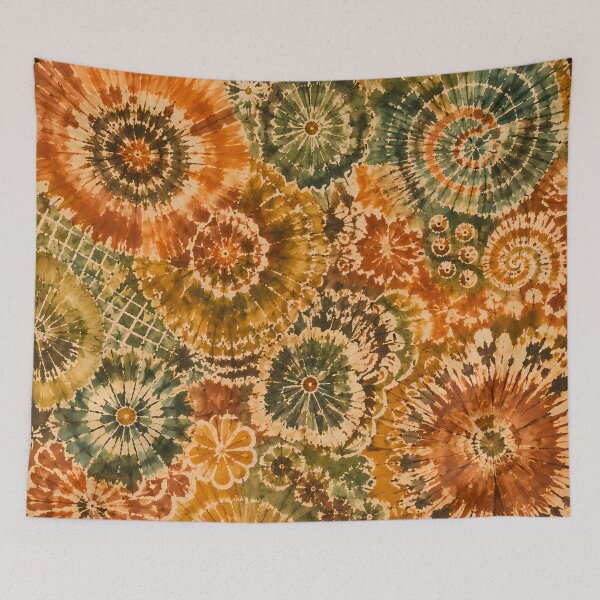 Item preview, Earth Tone Tie Dye Bohemian Hippie Abstract Watercolors designed and sold by PinUpPizzazz.