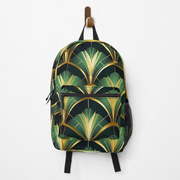 Item preview, Sophisticated Green And Golden Hues Art Deco Pattern designed and sold by DEC02.