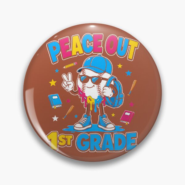 Item preview, 1st Grade Back to School Boys Baseball Ice Cream Drip designed and sold by whimsymadhu.