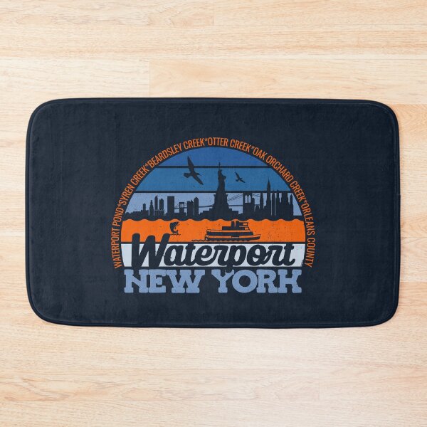 Item preview, Waterport New York Sunset Retro Vintage Local Pride Logo designed and sold by CRHPOD20.