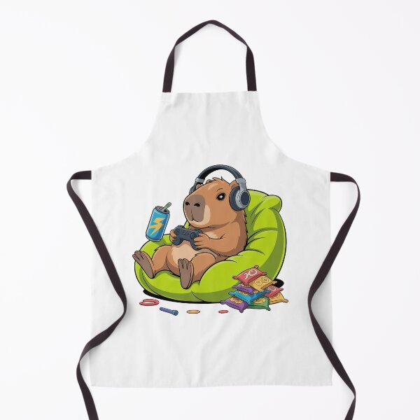 Item preview, Capybara playing video games  designed and sold by Hedoraxe.