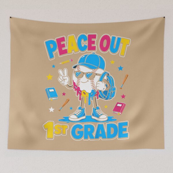 Item preview, 1st Grade Back to School Boys Baseball Ice Cream Drip designed and sold by whimsymadhu.