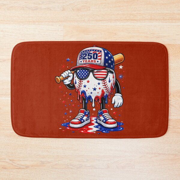 Item preview, 250 Years Baseball Drip Ice Cream Boys 4th of July American designed and sold by Mjayshop.