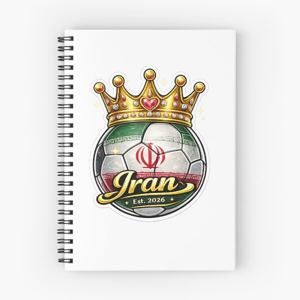 Item preview, Iran flag Crowned Soccer Ball designed and sold by QuiteOrbit.