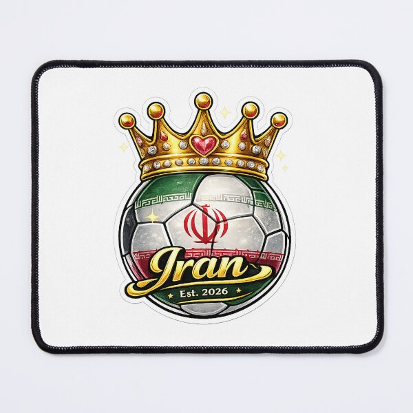 Item preview, Iran flag Crowned Soccer Ball designed and sold by QuiteOrbit.