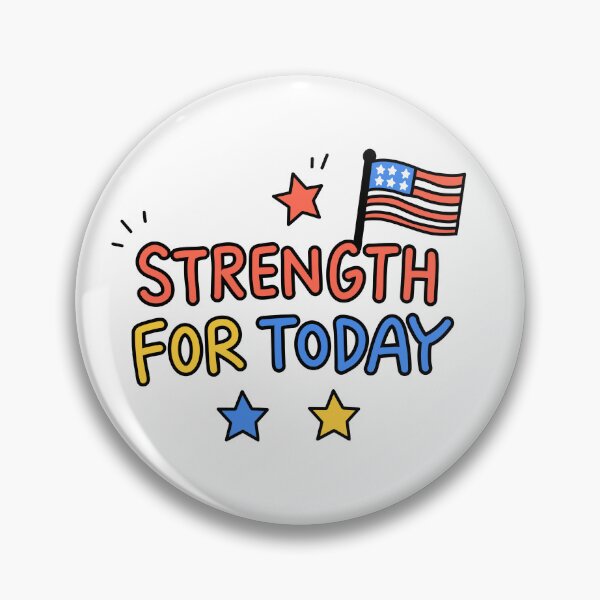 Item preview, Strength for Today Cute American Flag Christian Graphic designed and sold by OHSHALOM.