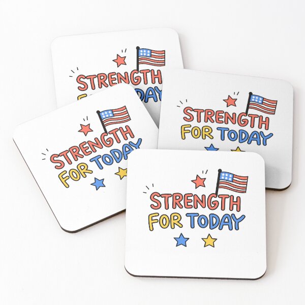 Item preview, Strength for Today Cute American Flag Christian Graphic designed and sold by OHSHALOM.