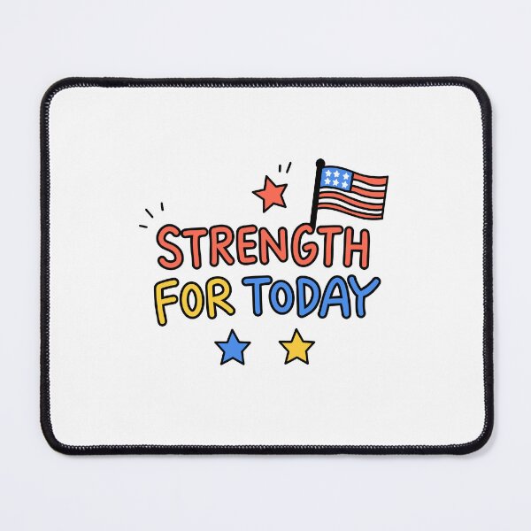 Item preview, Strength for Today Cute American Flag Christian Graphic designed and sold by OHSHALOM.
