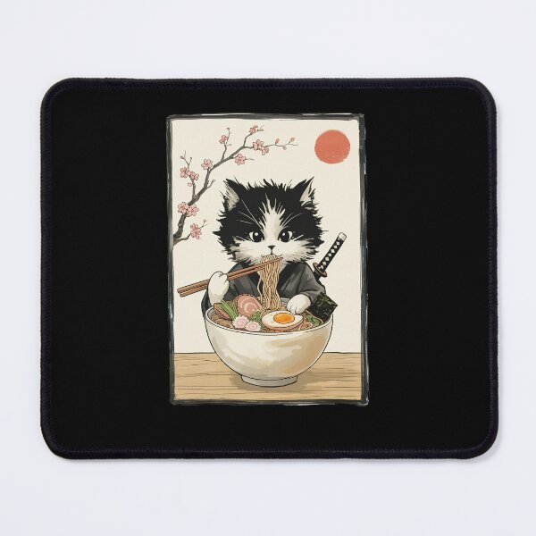 Item preview, Kawaii Cat Eating Ramen Anime Japanese designed and sold by Hedoraxe.