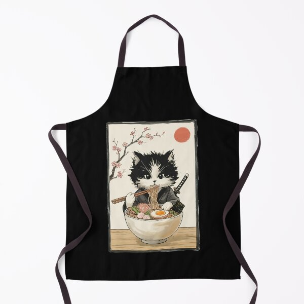 Item preview, Kawaii Cat Eating Ramen Anime Japanese designed and sold by Hedoraxe.