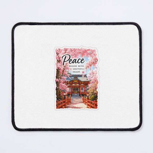 Item preview, Japanese Shrine & Cherry Blossom Art designed and sold by ayakajpn.
