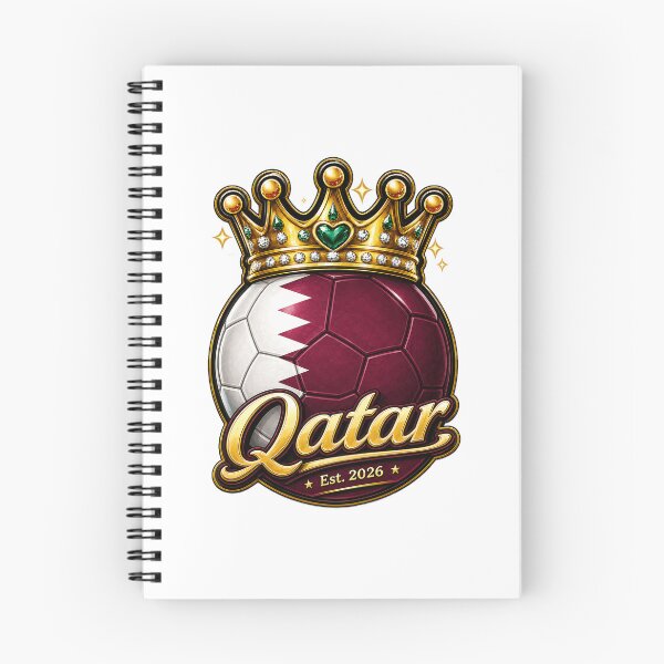Item preview, Qatar flag Crowned Soccer Ball designed and sold by QuiteOrbit.