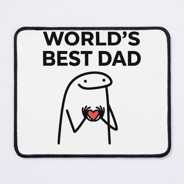 Item preview, Worlds Best Dad Cute Flork Meme Heart designed and sold by drchzak.