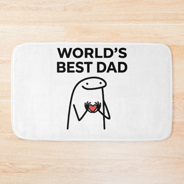 Item preview, Worlds Best Dad Cute Flork Meme Heart designed and sold by drchzak.