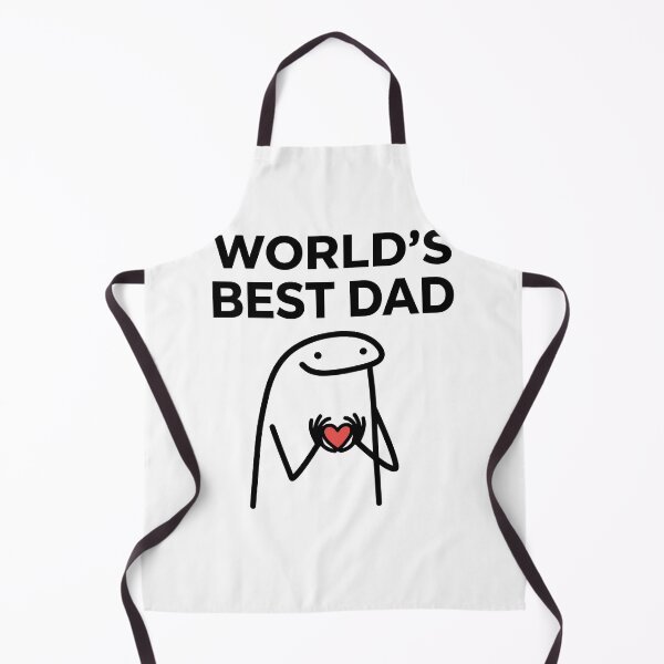 Item preview, Worlds Best Dad Cute Flork Meme Heart designed and sold by drchzak.
