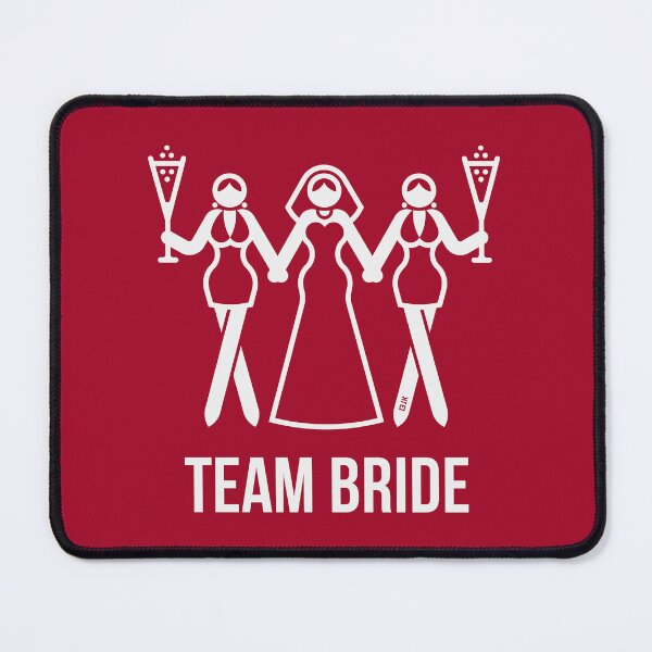 Item preview, Team Bride (Bachelorette Party / Hen Night / Sparkling Wine / 3some / White) designed and sold by MrFaulbaum.