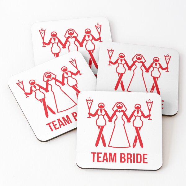 Item preview, Team Bride (Bachelorette Party / Hen Night / Sparkling Wine / 3some / Red) designed and sold by MrFaulbaum.