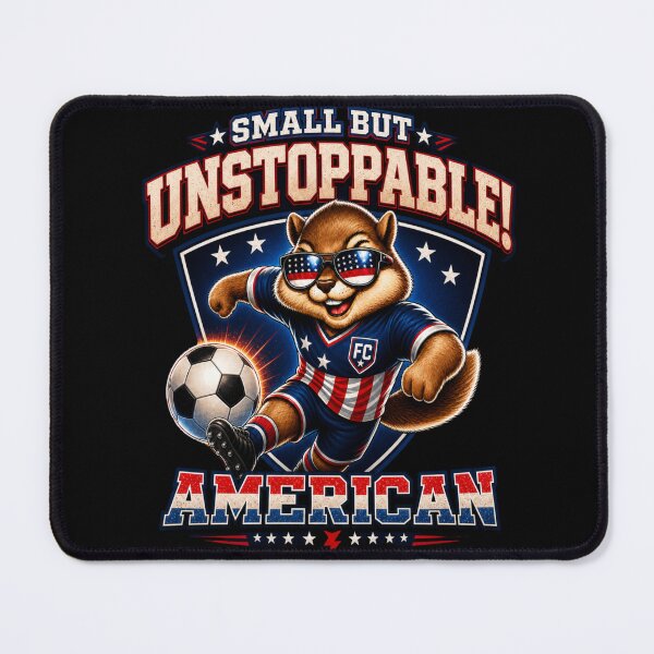 Item preview, Small But Unstoppable American Soccer Chipmunk Shirt | Patriotic Mascot Sports Design designed and sold by Prime legend .