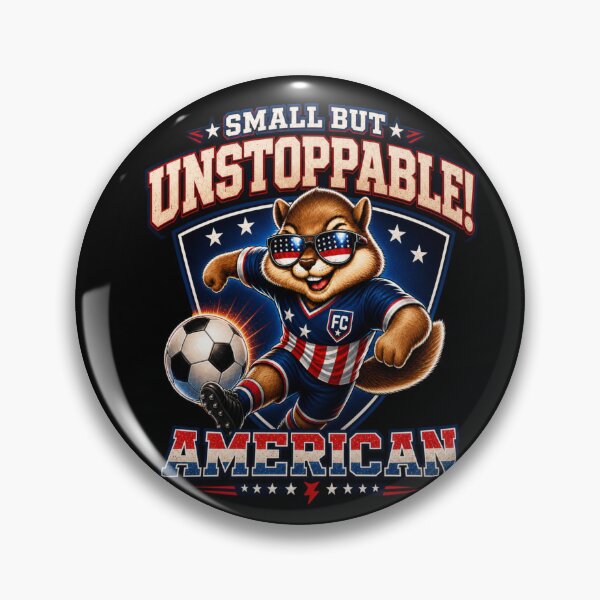 Item preview, Small But Unstoppable American Soccer Chipmunk Shirt | Patriotic Mascot Sports Design designed and sold by Prime legend .