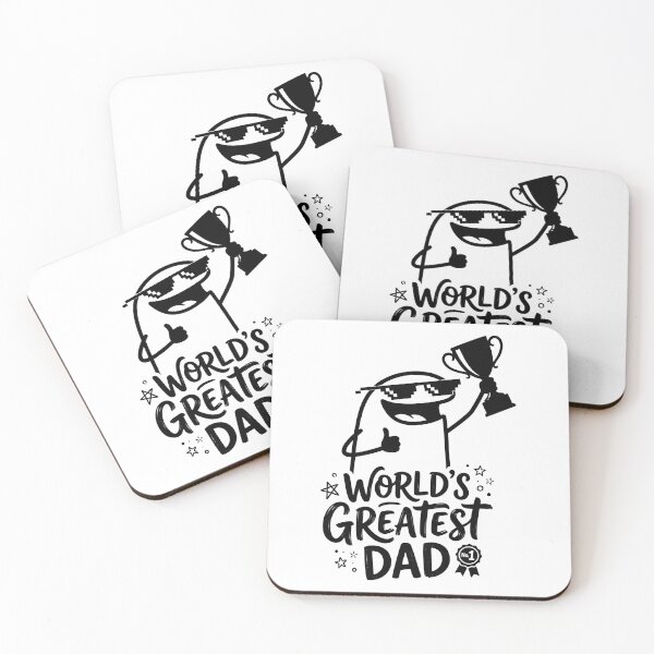 Item preview, Worlds Greatest Dad Trophy Flork Meme designed and sold by drchzak.