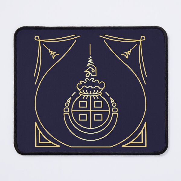 Item preview, Modern abstract geometric yantra with decorative frame on transparent background, Thung Thong pattern designed and sold by Longsilp.
