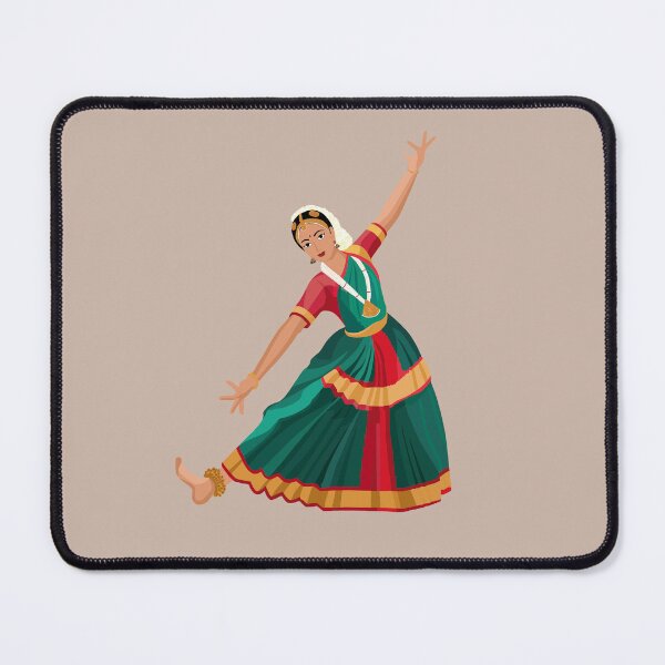 Item preview, Indian Classical dance Bharatnatyam designed and sold by ThePurplePrints.