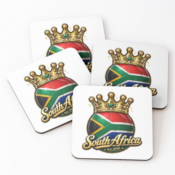Item preview, South Africa flag Crowned Soccer Ball designed and sold by QuiteOrbit.