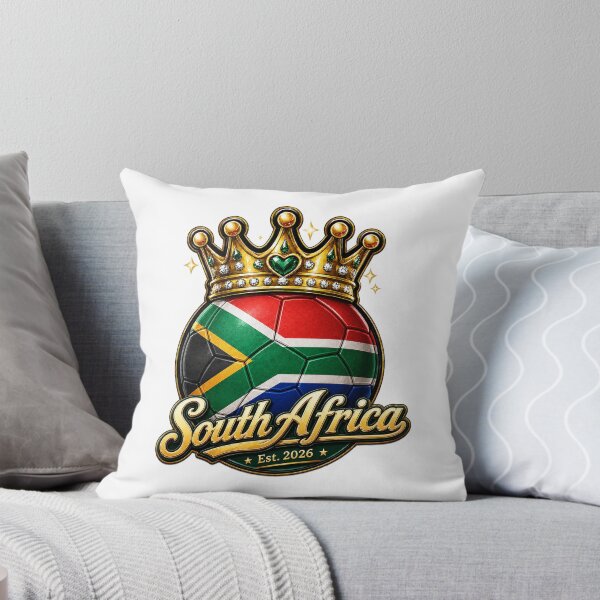 Item preview, South Africa flag Crowned Soccer Ball designed and sold by QuiteOrbit.