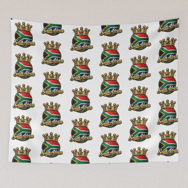 Item preview, South Africa flag Crowned Soccer Ball designed and sold by QuiteOrbit.