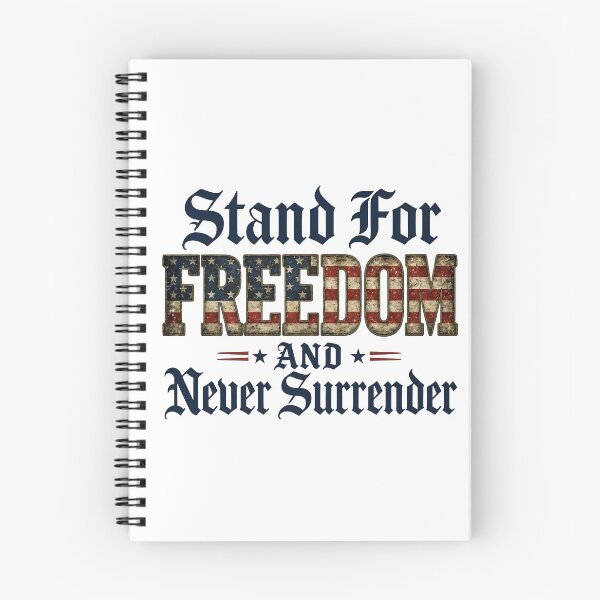 Item preview, Stand For Freedom And Never Surrender - Patriotic American Flag Design designed and sold by laughingshirts.