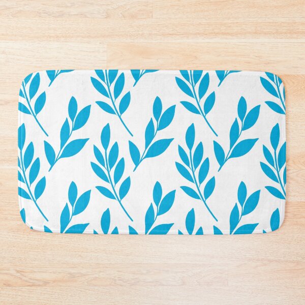 Item preview, Blue Botanical Leaves Seamless Pattern Background – Minimal Floral Nature Repeat Design designed and sold by Longsilp.