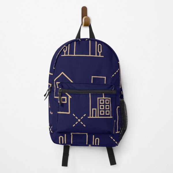 Item preview, Real estate and city buildings seamless pattern in minimal line art style designed and sold by Longsilp.