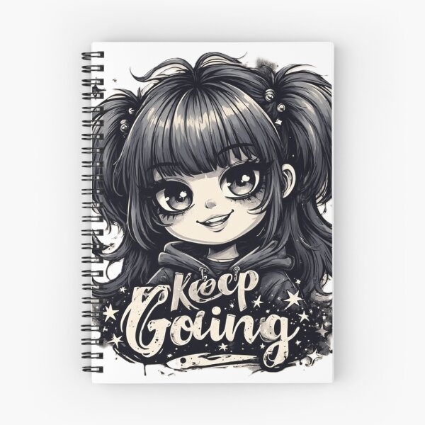 Artikelvorschau, Niedliches Gothic-Anime-Mädchen – Mach weiter! Motivierendes Design von NegarTvDesigns entworfen und verkauft von NegarTv Designs.