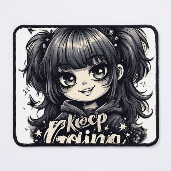 Item preview, Cute Gothic Anime Girl Keep Going Motivational designed by NegarTvDesigns designed and sold by NegarTv Designs.