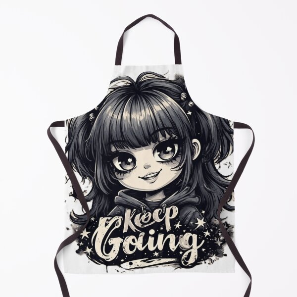 Item preview, Cute Gothic Anime Girl Keep Going Motivational designed by NegarTvDesigns designed and sold by NegarTv Designs.