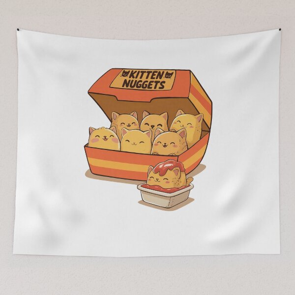 Item preview, Kitten Nuggets Fast Food Meme designed and sold by suhairee-studio.