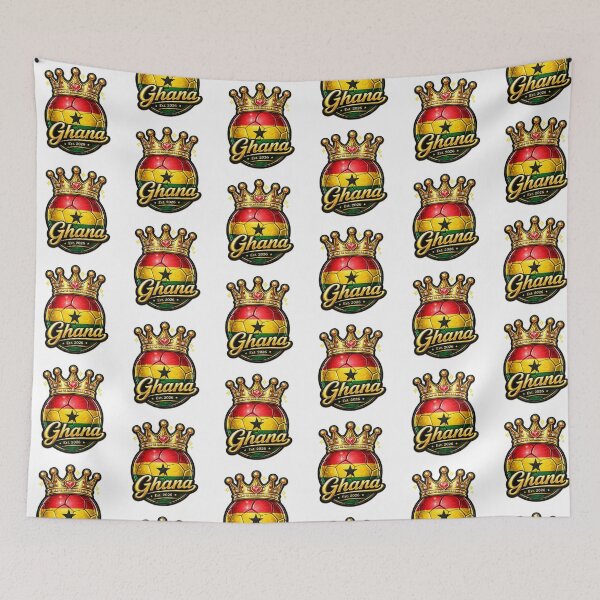 Item preview, Ghana Football Fan Flag designed and sold by QuiteOrbit.