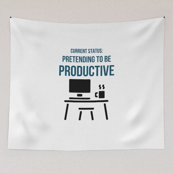Item preview, Current Status: Pretending to Be Productive | Funny Office & Remote Work Humor designed and sold by ConsolAssoc Creative Studio.
