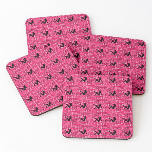 Item preview, Pattern - Magenta Glass Grid with Pinup Girl designed and sold by ZepoPublishing.