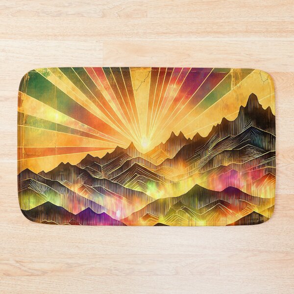 Item preview, Magical Majestic Colorful Sunrise Over Mountains Digital Art designed and sold by DEC02.