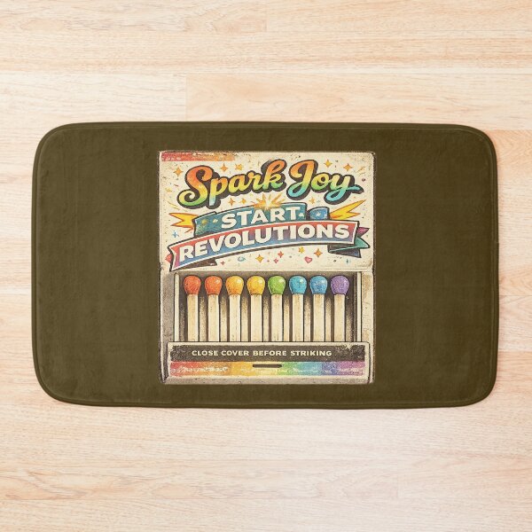 Item preview, Spark Joy Start Revolutions | Rainbow Matchbox LGBTQ Activism Quote Art | Pride Revolution Aesthetic Design designed and sold by ArtByTripti.