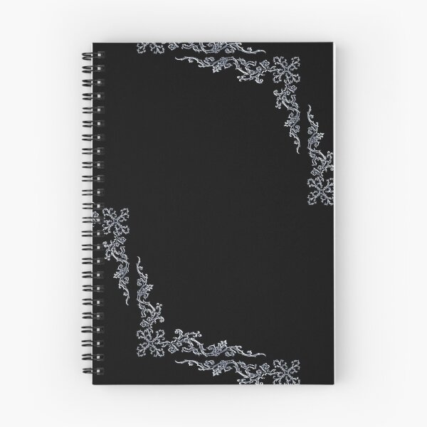 Item preview, Black and silver gothic floral cyber sigilism designed and sold by BrontesWhimsyStore.