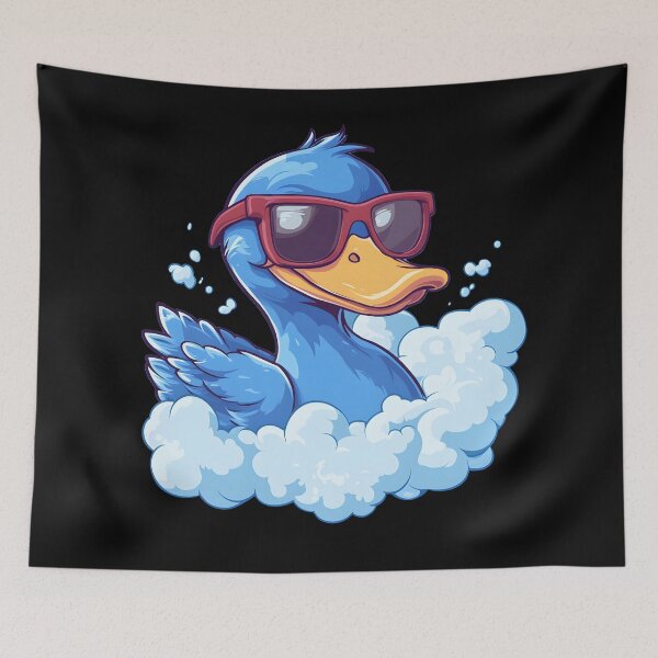 Item preview, Duck Dreams: Cool Blue Duck designed and sold by TheDuckprints.